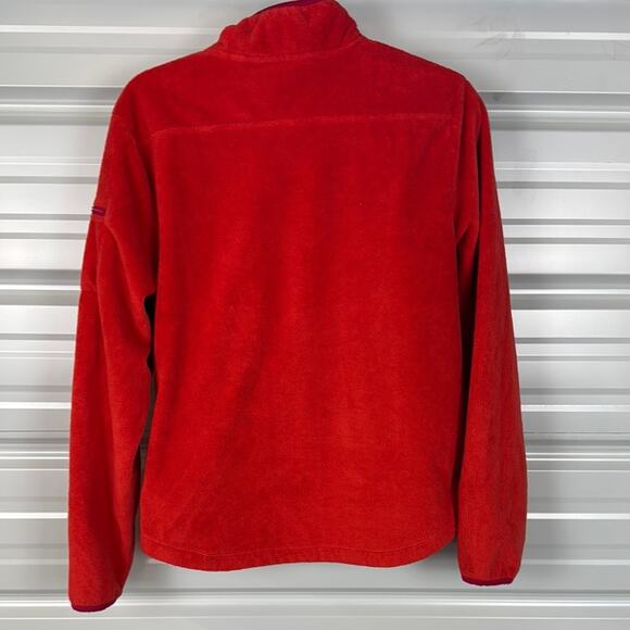 Horny Toad Vibrant Orange and Pink Quarter Zip Pullover - Picture 7 of 7